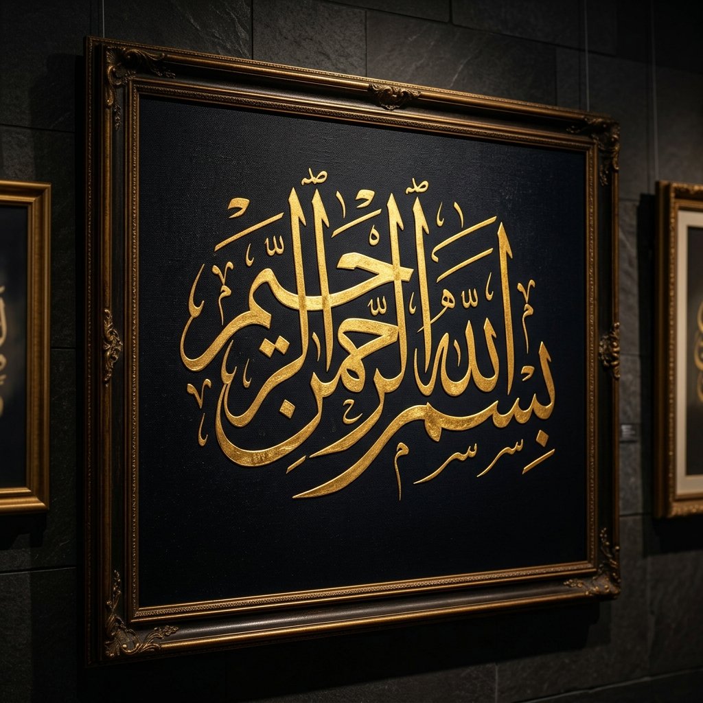 Gold Leaf Calligraphy